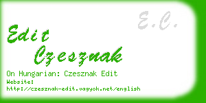 edit czesznak business card